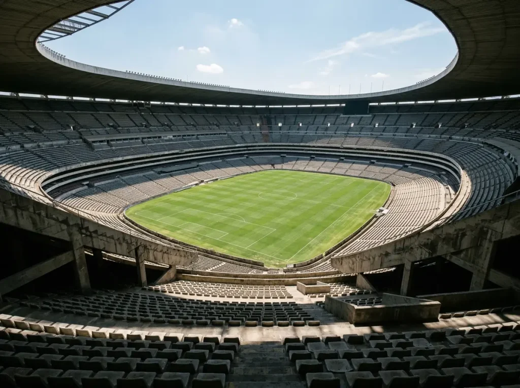 Estadio Azteca Mexico City MM-kisojen 2026 avausottelun näyttämö