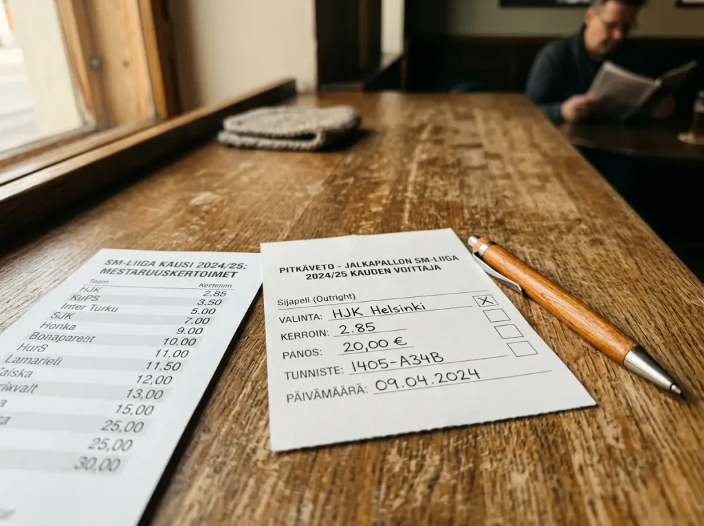 Pitkäveto MM-kisoihin 2026 — vetoliuskan ja kertoimien yhdistelmä työpöydällä