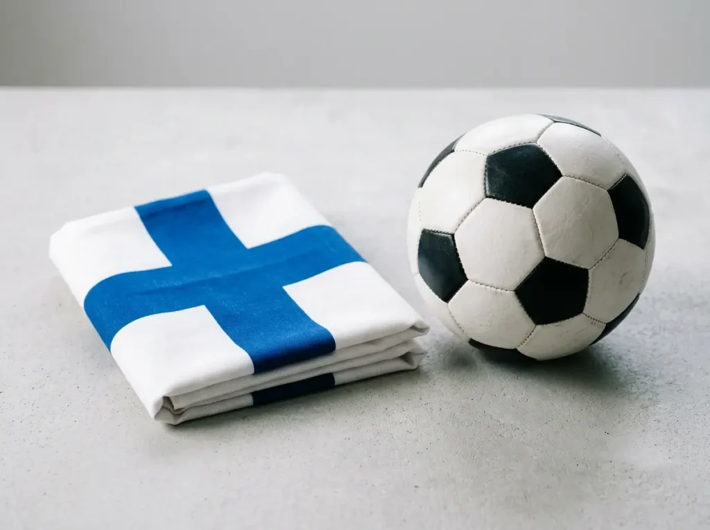 Suomen lippu ja jalkapallo osana rahapelilainsäädännön muutosta